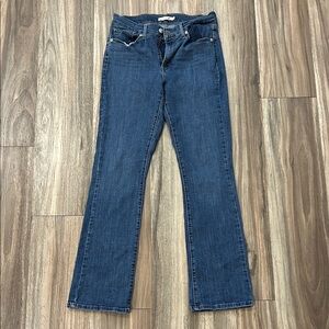 Levi's Women's Boot Cut Jeans in Deep Blue